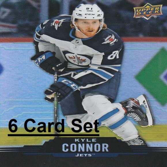 Kyle Connor Winnipeg Jets NHL Hockey Card Collection - 6 Card Set - Picture 1 of 7